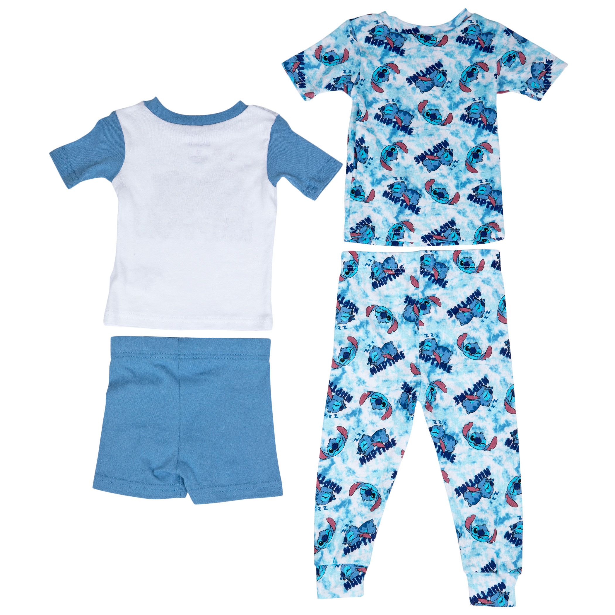Disney Lilo & Stitch Naptime Stitch 4-Piece Toddler Pajama Set